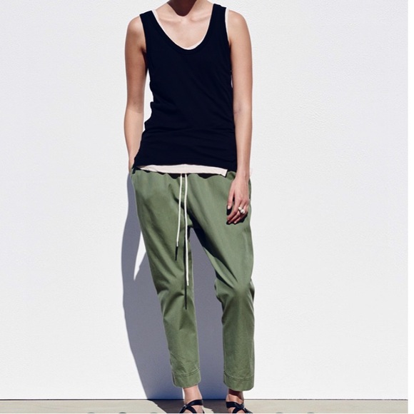 bassike drop crotch pants